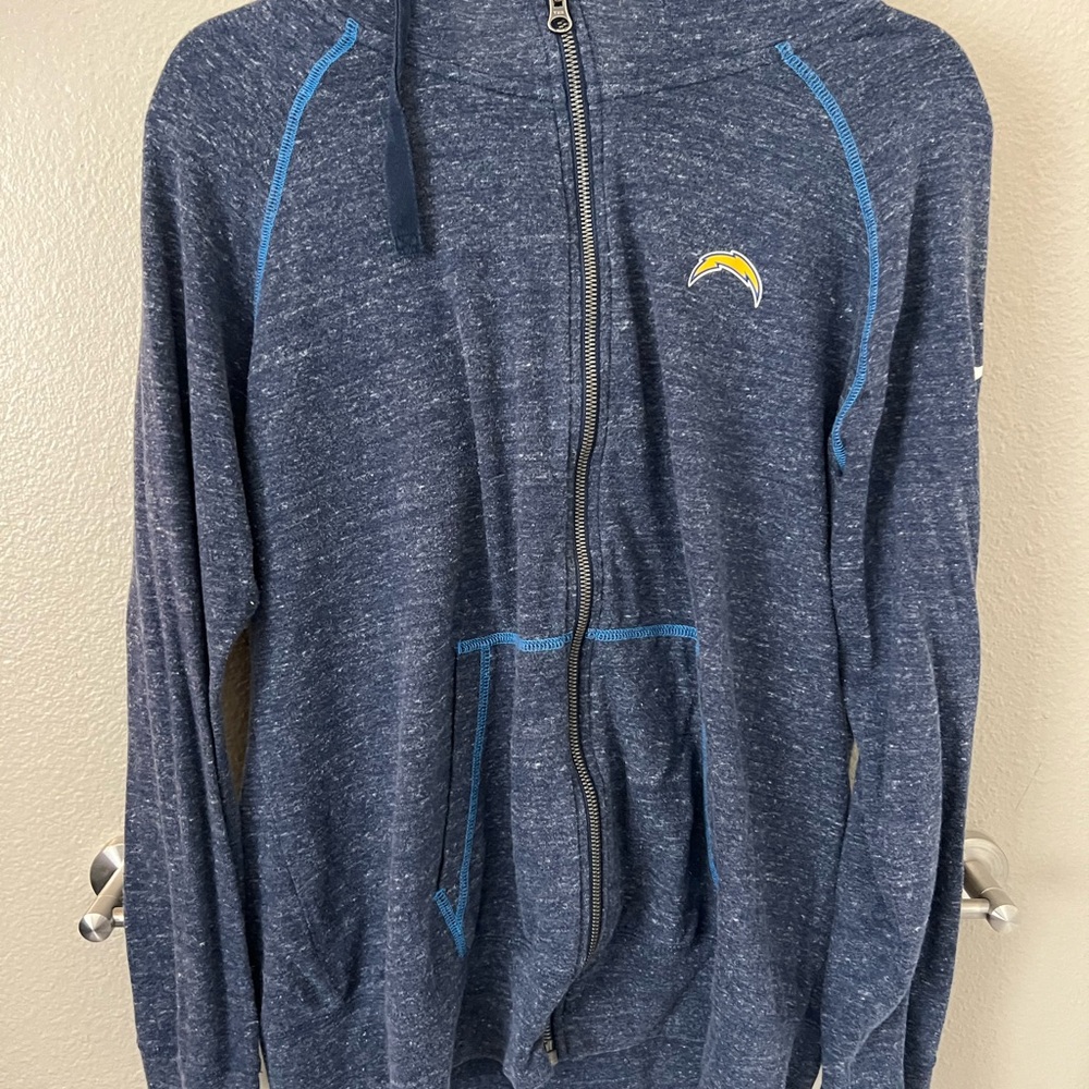 Nike Blue Zip-Up Jacket with High Collar